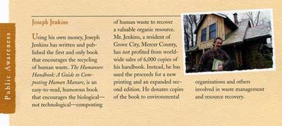 Humanure Handbook Receives Three Rivers Award Nomination 1998 Humanure Handbook Receives Three Rivers Award Nomination 1998